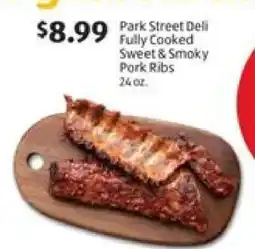 Aldi Park Street Deli Fully Cooked Sweet & Smoky Pork Ribs offer