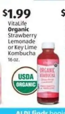 Aldi VitaLife Organic Kombucha offer