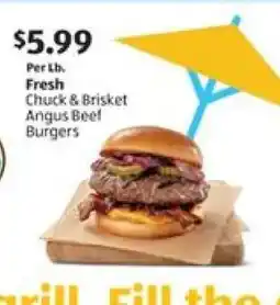 Aldi Fresh Chuck & Brisket Angus Beef Burgers offer