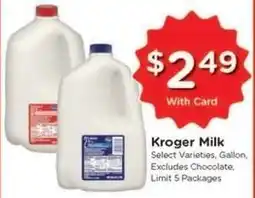 Kroger Kroger Milk offer