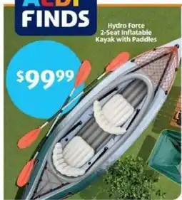 Aldi Hydro Force 2-Seat Inflatable Kayak with Paddles offer