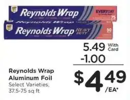 Kroger Reynolds Wrap Aluminum Foil offer