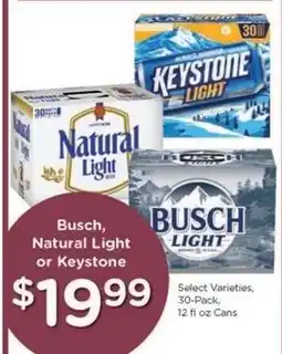 Kroger Busch, Natural Light or Keystone offer