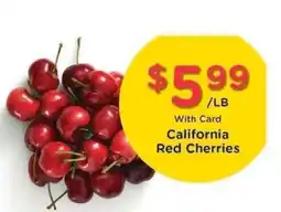 Kroger California Red Cherries offer