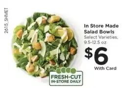 Kroger In-Store Made Salad Bowls offer