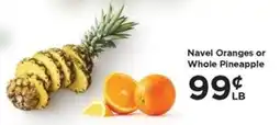 Food 4 Less Navel Oranges or Whole Pineapple offer