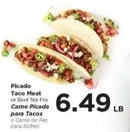 Food 4 Less Picado Taco Meat or Beef Stir Fry offer