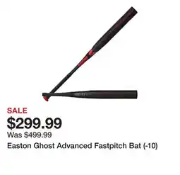 Dick's Sporting Goods Easton Ghost Advanced Fastpitch Bat (-10) offer