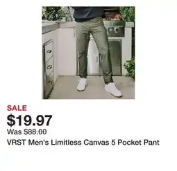 Dick's Sporting Goods VRST Men's Limitless Canvas 5 Pocket Pant offer