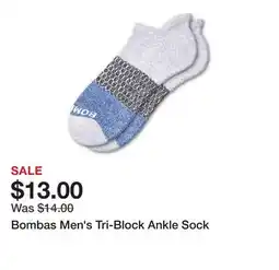 Dick's Sporting Goods Bombas Men's Tri-Block Ankle Sock offer