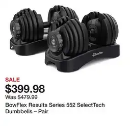 Dick's Sporting Goods BowFlex Results Series 552 SelectTech Dumbbells – Pair offer