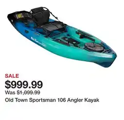 Dick's Sporting Goods Old Town Sportsman 106 Angler Kayak offer