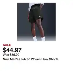 Dick's Sporting Goods Nike Men's Club 6'' Woven Flow Shorts offer