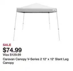 Dick's Sporting Goods Caravan Canopy V-Series 2 12' x 12' Slant Leg Canopy offer