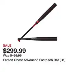 Dick's Sporting Goods Easton Ghost Advanced Fastpitch Bat (-11) offer