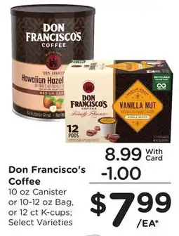 Ralphs Don Francisco's Coffee offer