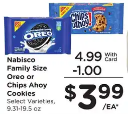 Ralphs Nabisco Family Size Oreo or Chips Ahoy Cookies offer
