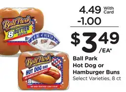 Ralphs Ball Park Hot Dog or Hamburger Buns offer