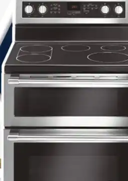 Menards 6.7 cu. ft. Electric Double Oven Convection Range offer
