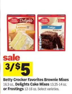 Meijer Betty Crocker Favorites Brownie Mixes offer