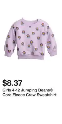 Kohl's Girls 4-12 Jumping Beans Core Fleece Crew Sweatshirt offer