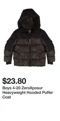 Kohl's Boys 4-20 ZeroXposur Heavyweight Hooded Puffer Coat offer
