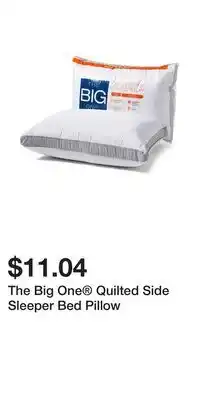 Kohl's The Big One Quilted Side Sleeper Bed Pillow offer