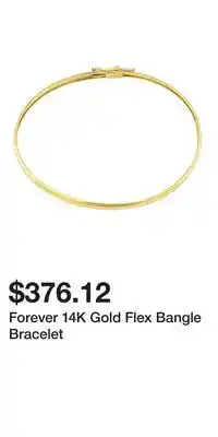 Kohl's Forever 14K Gold Flex Bangle Bracelet offer