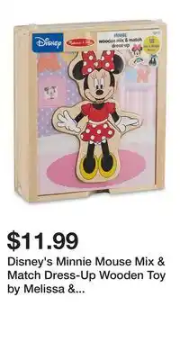 Kohl's Disney's Minnie Mouse Mix & Match Dress-Up Wooden Toy by Melissa & Doug offer