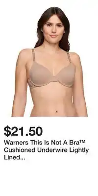 Kohl's Warners This Is Not A Bra Cushioned Underwire Lightly Lined T-Shirt Bra 1593 offer
