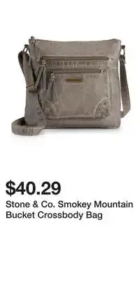 Kohl's Stone & Co. Smokey Mountain Bucket Crossbody Bag offer