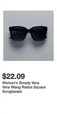 Kohl's Women's Simply Vera Vera Wang Rasha Square Sunglasses offer