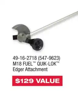 Runnings M18 FUEL QUIK-LOK Edger Attachment offer