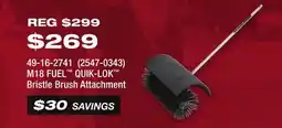 Runnings M18 FUEL QUIK-LOK Bristle Brush Attachment offer