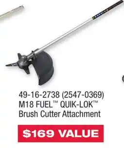 Runnings M18 FUEL QUIK-LOK Brush Cutter Attachment offer