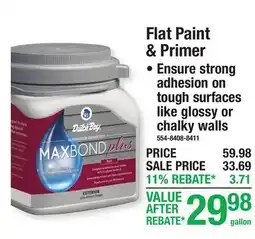 Menards Flat Paint & Primer offer