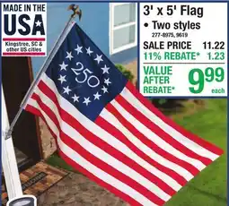Menards 31 x 51 Flag offer
