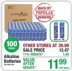 Menards Alkaline Batteries offer