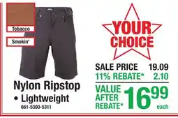 Menards Nylon Ripstop offer