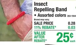 Menards Insect Repelling Band offer