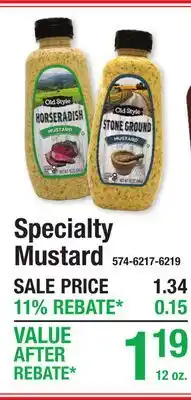 Menards Mustard offer