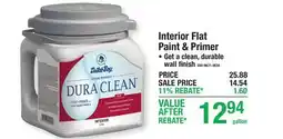 Menards Interior Flat Paint & Primer offer
