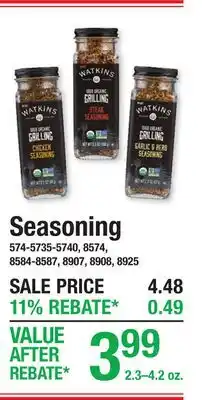 Menards Seasoning offer