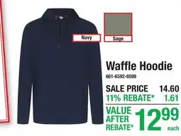 Menards Waffle Hoodie offer