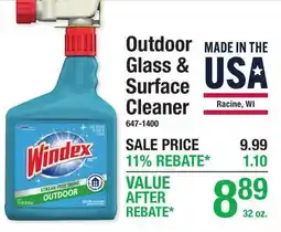 Menards Outdoor Glass & Surface Cleaner offer
