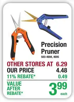 Menards Precision Pruner offer