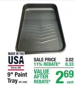Menards 9 Paint Tray offer
