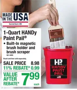 Menards 1-Quart HANDy Paint Pail offer