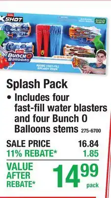 Menards Splash Pack offer