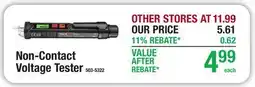 Menards Non-Contact Voltage Tester offer
